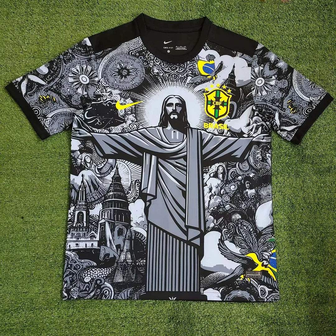 Brazil National Team SPECIAL EDITION Jersey Jesus Black/Grey