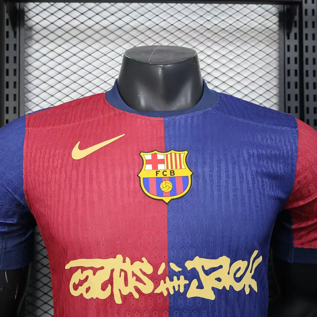 FC Barcelona Home Jersey X Travis Scott Collab. Player version