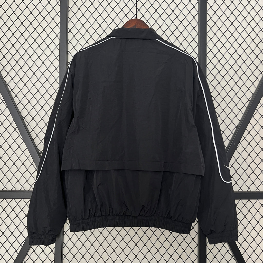 Nike Windbreaker Retro-Style Jacke Schwarz