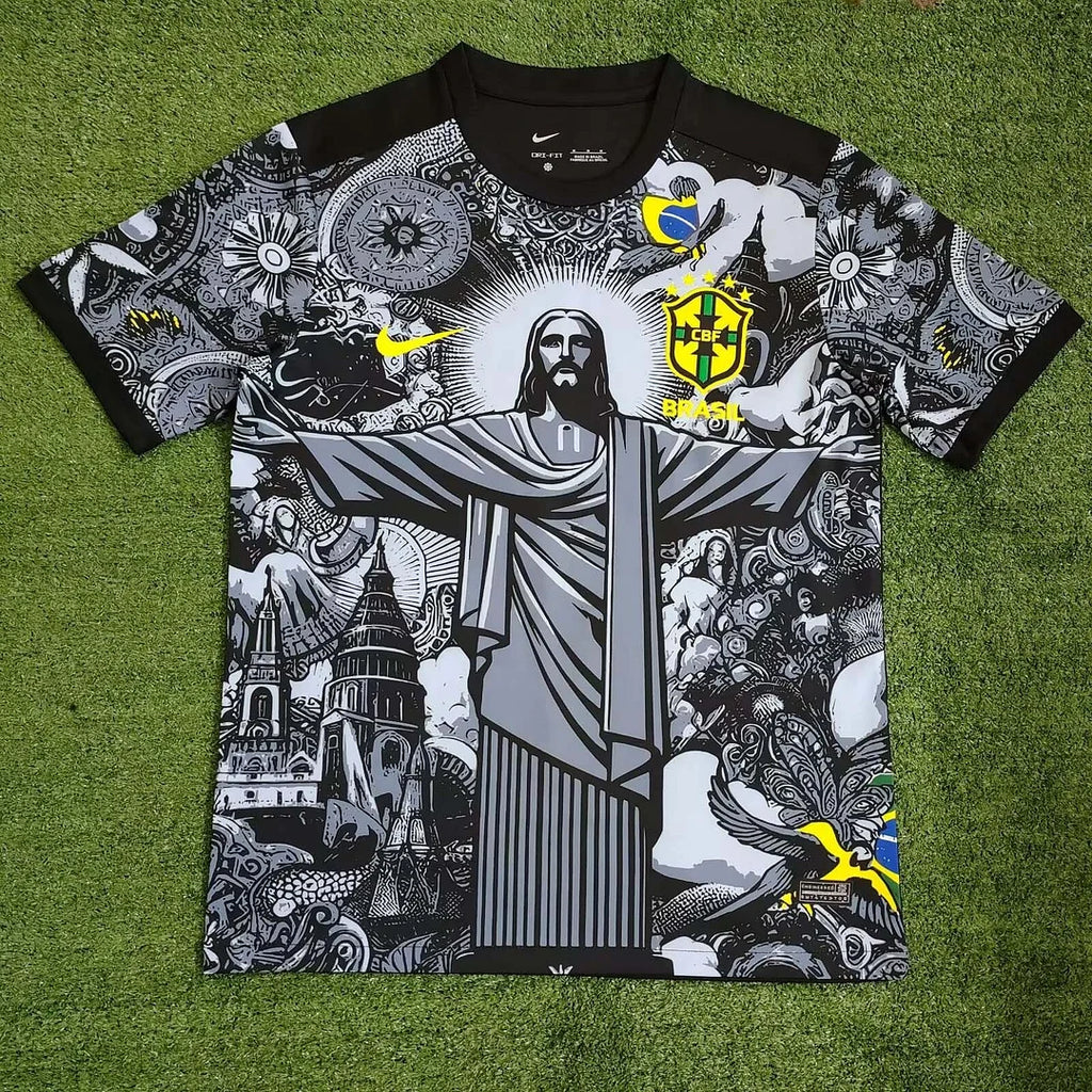 Brazil National Team SPECIAL EDITION Jersey Jesus Black/Grey